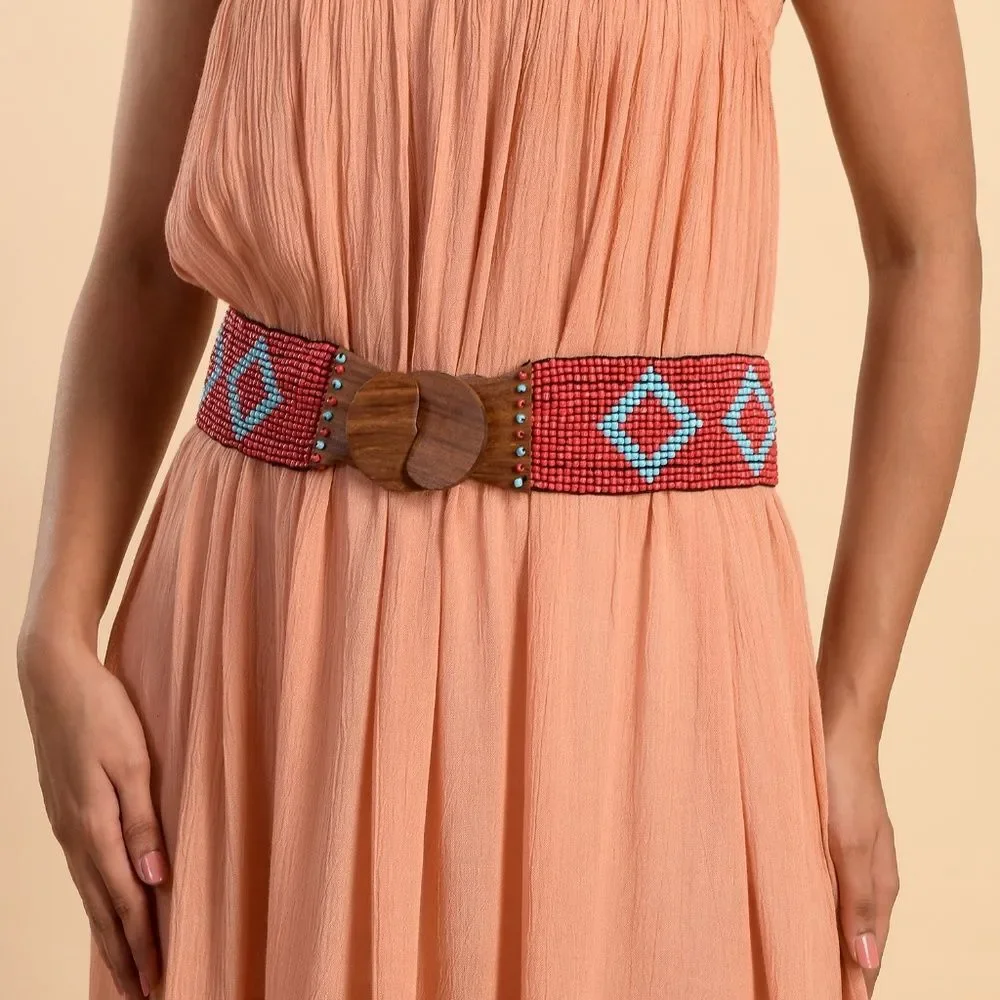 Handmade Red Southwestern Style Belt